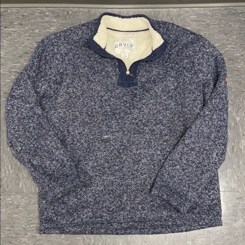 NEW Orvis Men’s M quilted fleece quarter zip